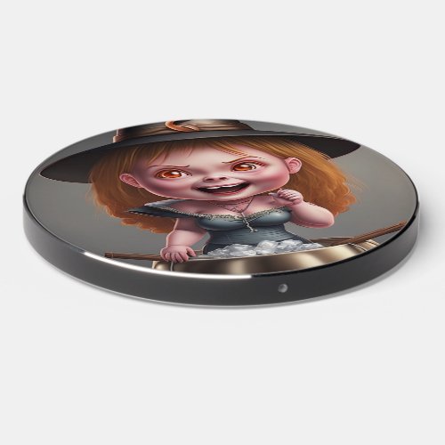 Funny Cute Girl Wireless Charger