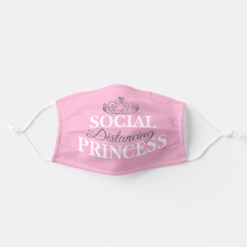 funny cute girly crown social distancing princess adult cloth face mask
