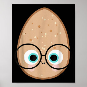 Funny Cute Good Egg Teacher Halloween Costume Food Poster