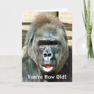 FUNNY CUTE GORILLA CARD