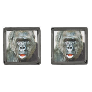 FUNNY CUTE GORILLA CUFFLINKS