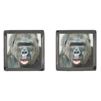FUNNY CUTE GORILLA CUFFLINKS