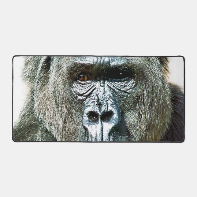 FUNNY CUTE GORILLA DESK MAT (Front)