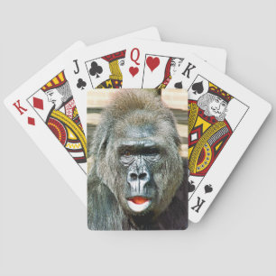 FUNNY CUTE GORILLA POKER CARDS