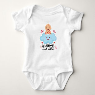 Funny & Cute Grandma Baby Outfit. Grandma was here Baby Bodysuit