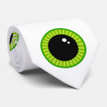 Funny Cute Green Eyeballs Neck Tie