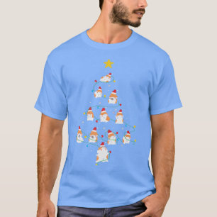 Funny Cute Guinea Pig Christmas Tree With Fairy Li T-Shirt