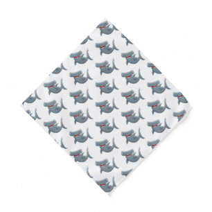 Funny cute Hammerhead shark cartoon  Bandana