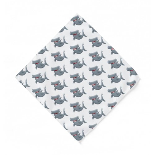 Funny cute Hammerhead shark cartoon  Bandana