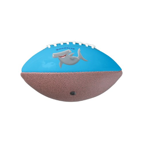 Funny cute Hammerhead shark cartoon Football