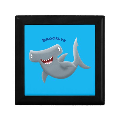 Funny cute Hammerhead shark cartoon  Gift Box