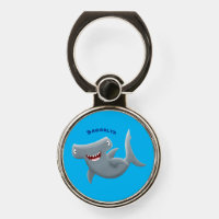 Funny cute Hammerhead shark cartoon