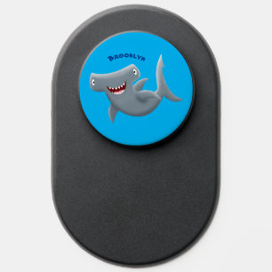 Funny cute Hammerhead shark cartoon PopSocket