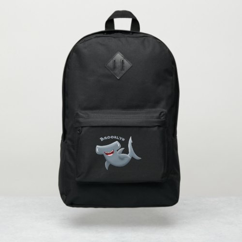 Funny cute Hammerhead shark cartoon Port Authority Backpack