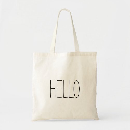 Funny cute hello hi slogan tote bag