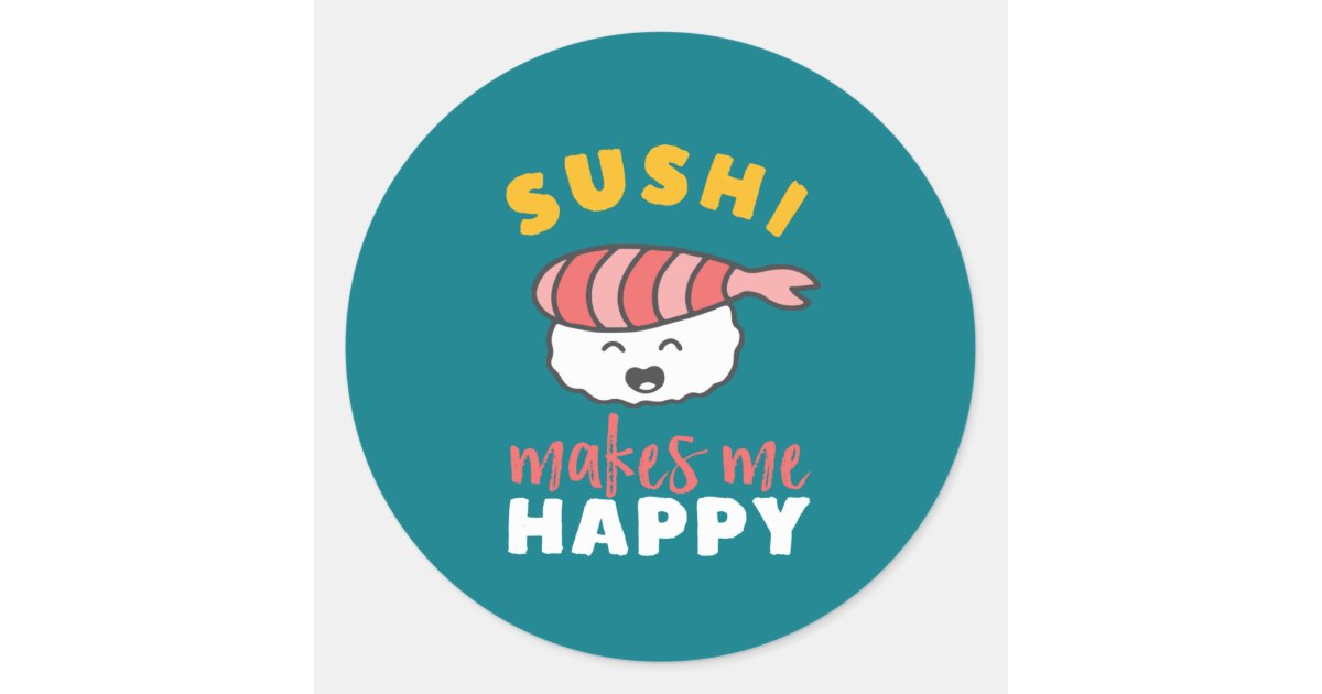 Sushi is my Valentine funny saying with cute sushi illustration perfect gift  idea for sushi lover and valentine's day - Sushi Lover Gifts - Sticker