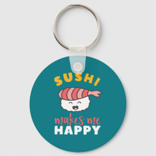 Funny Cute Kawaii Sushi Japanese Food Lover Keychain