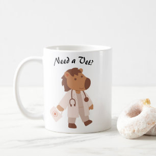 Funny Cute Kawaii Veterinarian Humor Animal Care Coffee Mug