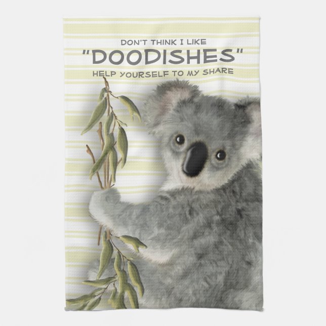 Funny Cute Koala Towel (Vertical)