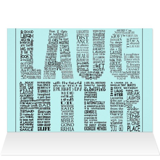 Funny, Cute, Laughter Graphic Art (Inside Horizontal (Top))