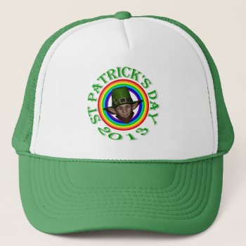 Funny Cute  Leprechaun  St Patrick's Day Trucker Hat by Paddy_O_Doors at Zazzle
