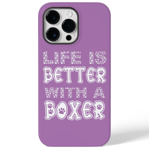 Funny Cute Life Is Better With A Boxer  Case-Mate iPhone 14 Pro Max Case