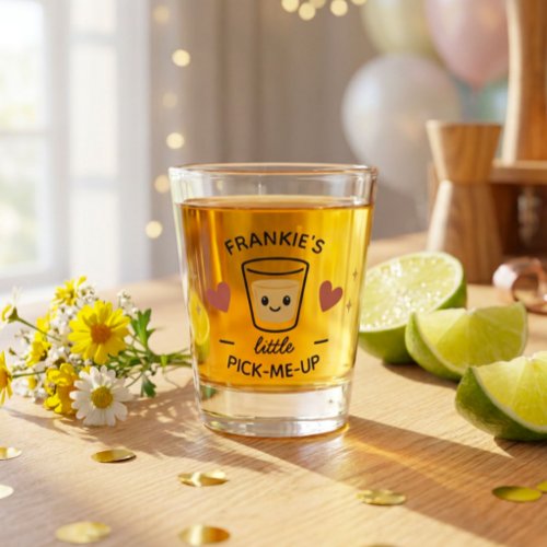 Funny Cute Little Pick-Me-Up Custom Name  Shot Glass