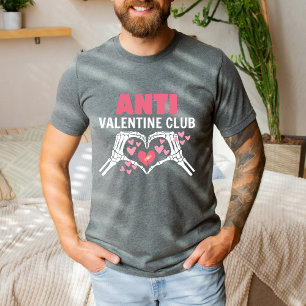 Funny Cute Lonely Heart Anti Valentine's Day Gift T-Shirt