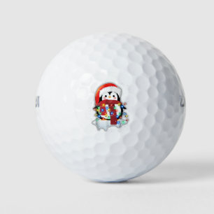 Funny Cute Merry Christmas Penguin Costume Golf Balls