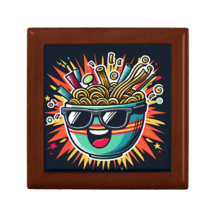 Funny Cute Noodle Cartoon Ramen Bowl Gift Box