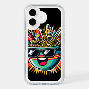 Funny Cute Noodle Cartoon Ramen Bowl iPhone 16 Case