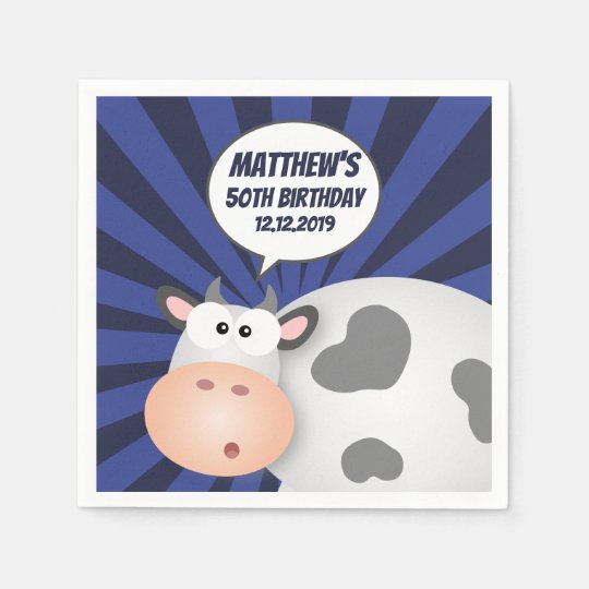 Funny Cute Over The Hill Birthday Party Napkin Zazzle Com