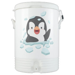 Funny Cute Penguin Beverage Cooler