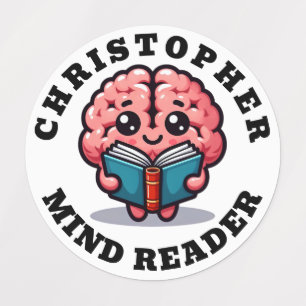 Funny Cute Personalized Mind Reader Clothing Labels