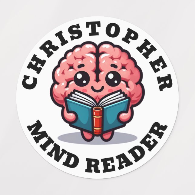 Funny Cute Personalized Mind Reader Clothing Labels (Design 5)