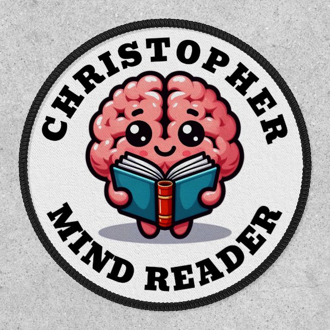 Funny Cute Personalized Mind Reader Clothing Patch (Front)