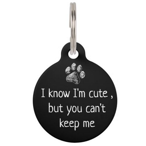 Funny Cute Pet Dog Name Tags _ Customized Unique