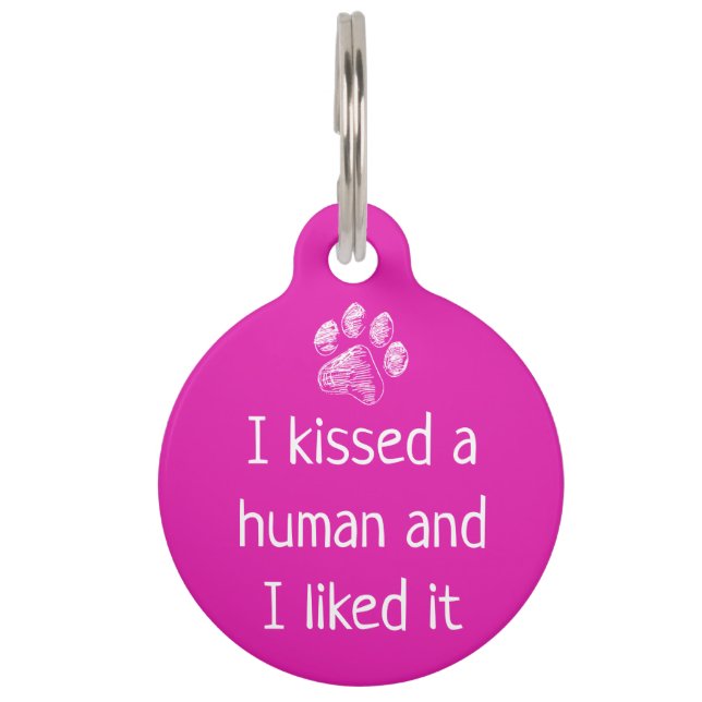 Funny Cute Pet Dog Name Tags - Customized Unique (Front)