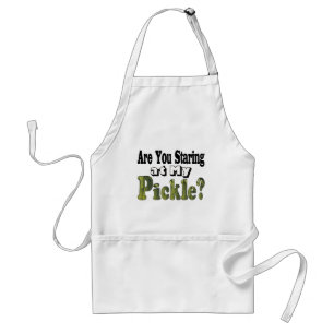 Funny Cute Pickle Lover Adult Apron