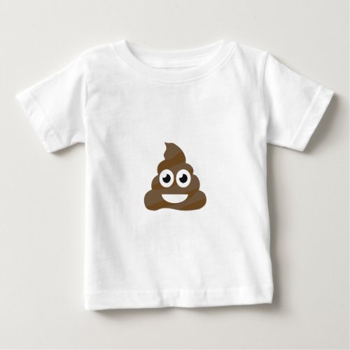 Funny Cute Poop Emoji Baby T_Shirt
