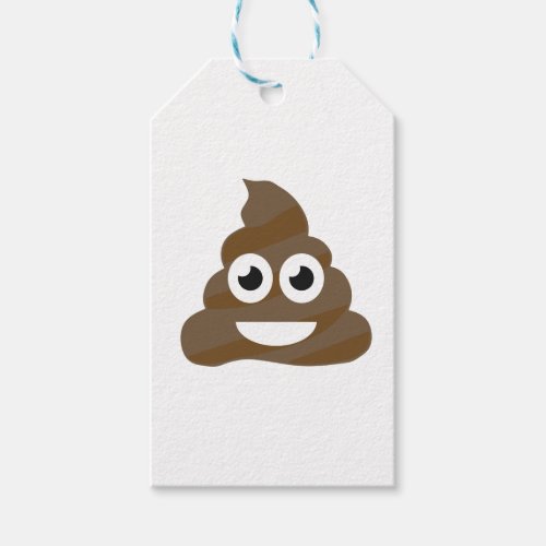 Funny Cute Poop Emoji Gift Tags