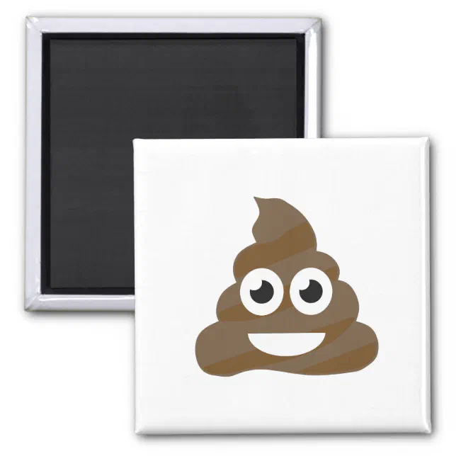 Funny Cute Poop Emoji Magnet | Zazzle