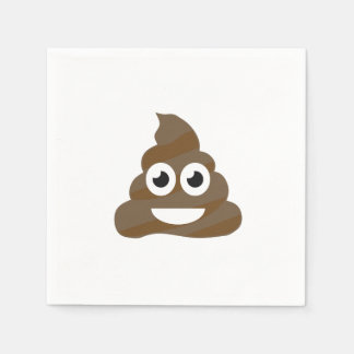 Funny Cute Poop Emoji Paper Napkins