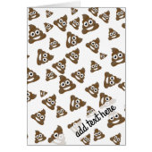 Funny Cute Poop Emoji Pattern (Front)
