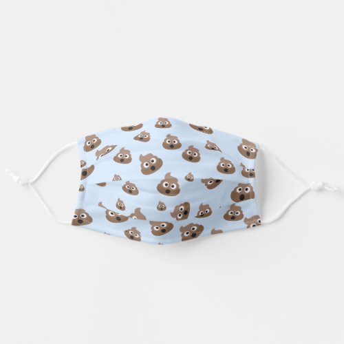 Funny Cute Poop Emoji Pattern Adult Cloth Face Mask