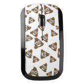 Funny Cute Poop Emoji Pattern Wireless Mouse (Front)