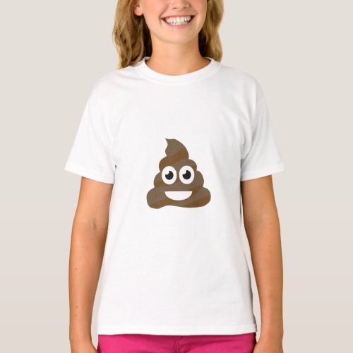 Funny Cute Poop Emoji T_Shirt
