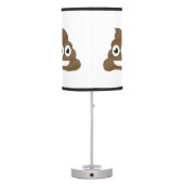 Funny Cute Poop Emoji Table Lamp (Back)