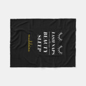 Funny Cute Quote Lash Nap Blanket (Front (Horizontal))