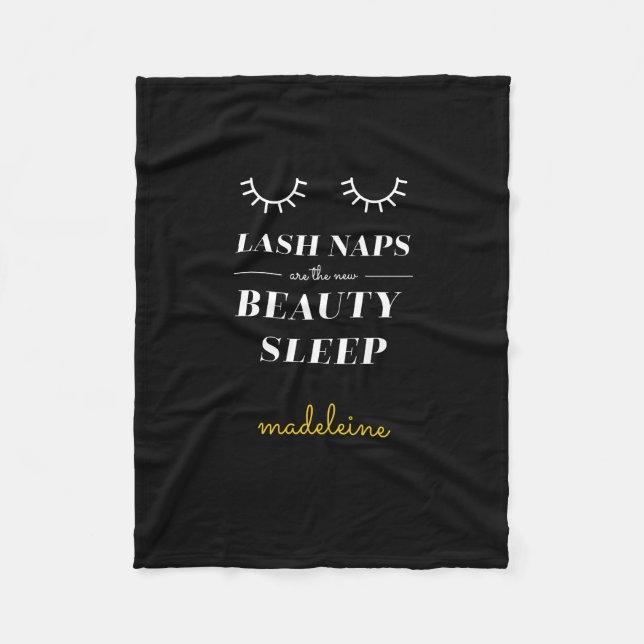 Funny Cute Quote Lash Nap Blanket (Front)